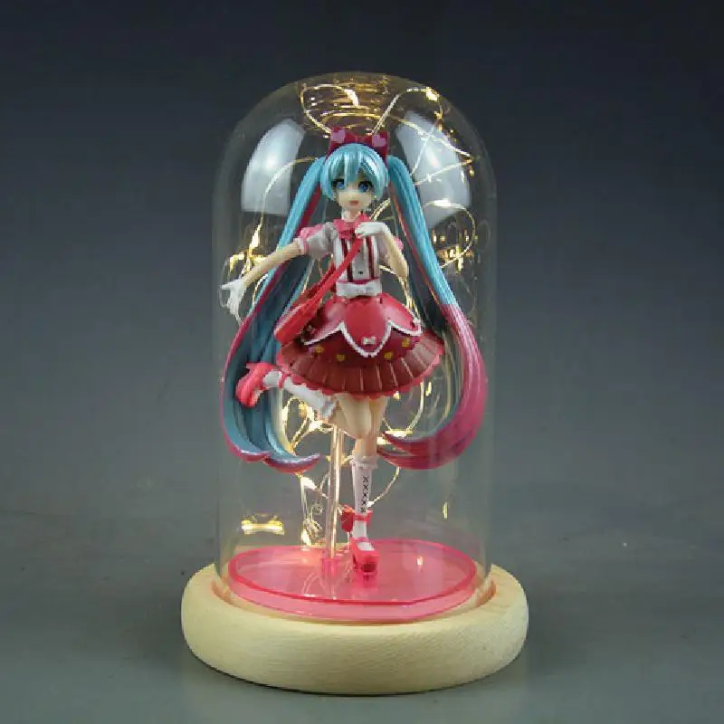 Large pink Hatsune Miku Figure Classic gift Figure Office decorations 16CM 