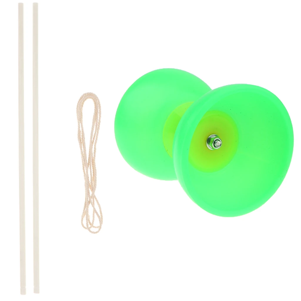 Пластиковая игрушка для жонглирования 1-Bearing Diabolo Yo-yo 2 ручки и 1 струна