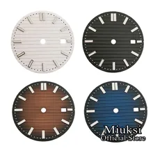 Miuksi 31,5 мм белый черный кофе синий стерильный циферблат подходит для ETA 2836/2824 DG2813/3804 Miyota 8215 821A 8205 8200 механизм