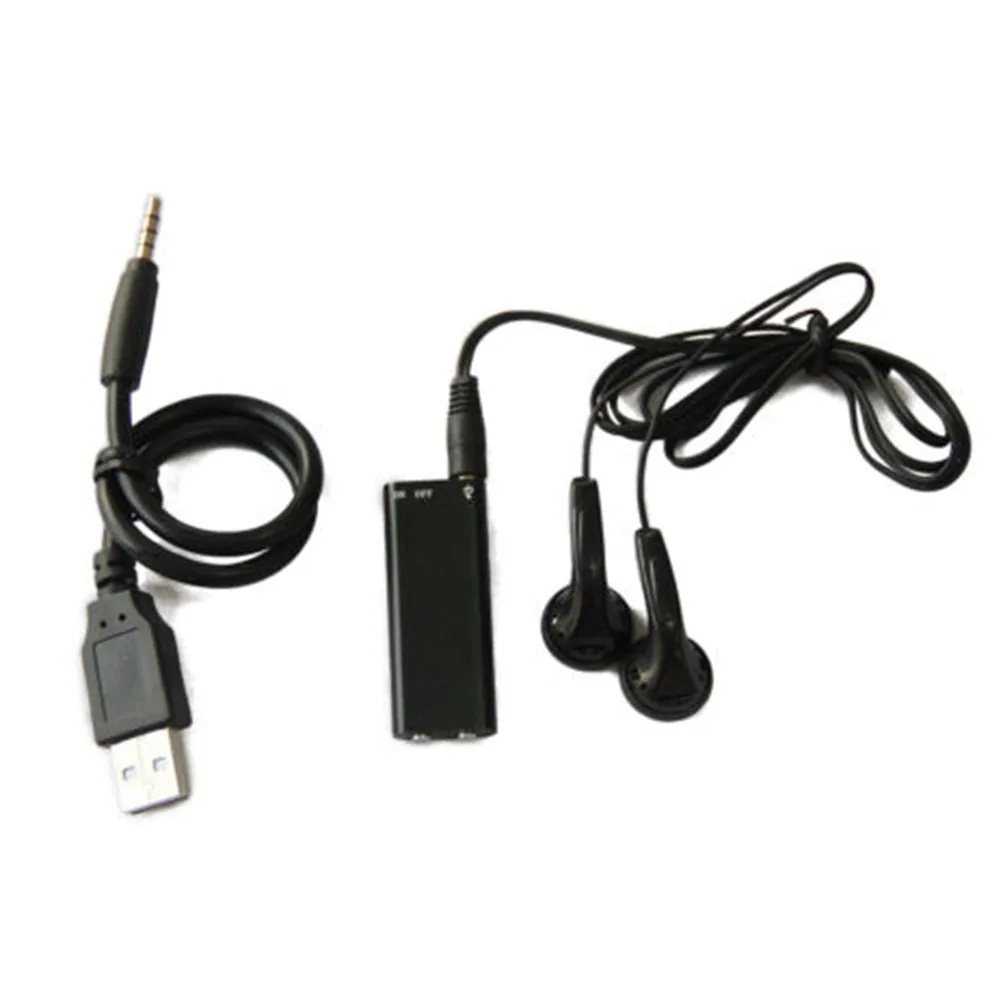 Портативная цифровая аудиозаписывающая ручка высокого разрешения черного наблюдения, устройство безопасности USB, небольшой скрытый большой емкости