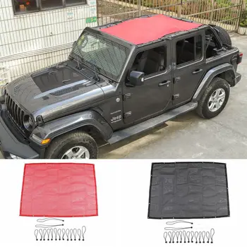 

Sunshade Cover for Jeep Wrangler JL 2018 Up Top Rear Trunk Sunshade Anti UV Sun Protection Mesh Net Protection Car Stylin
