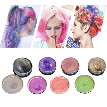 

Temporary Temperature Color Changing Hair Dye Wax Mud Non-Irritating Easy to Clean Hairstyle Disposable Coloring Paste