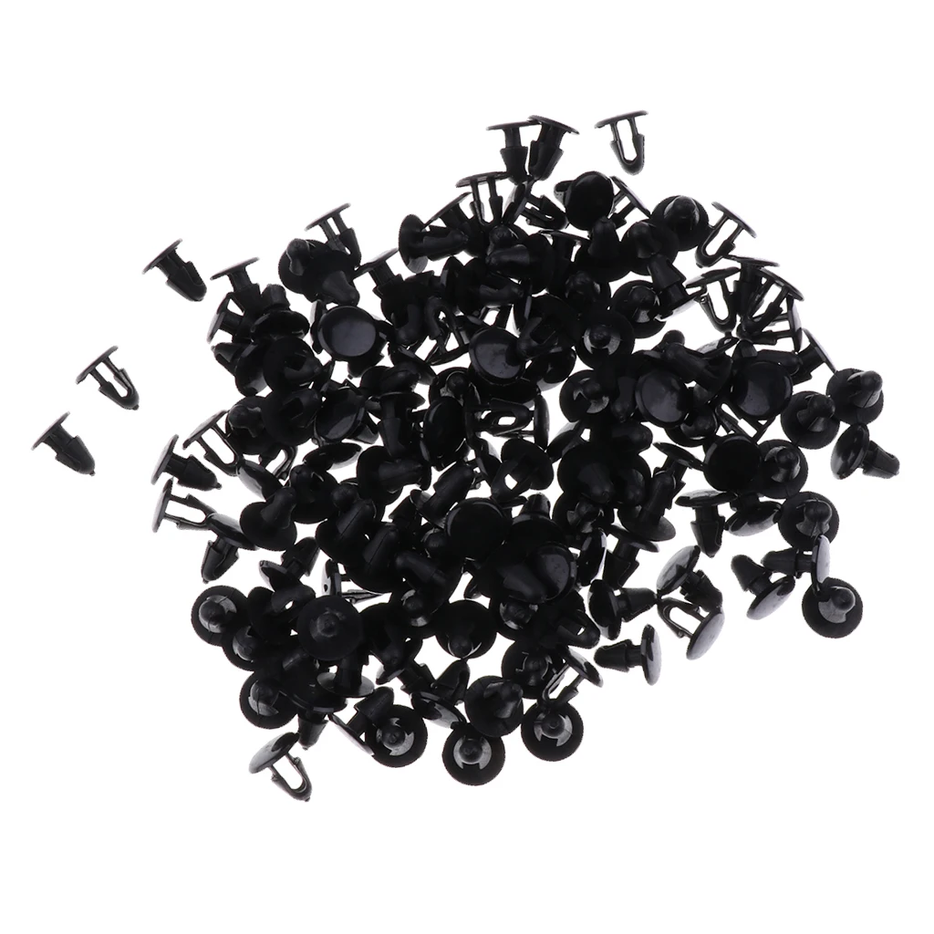100 Pieces Auto Car Engine Under Cover Clips 5mm Hole For Honda Toyota Lexus