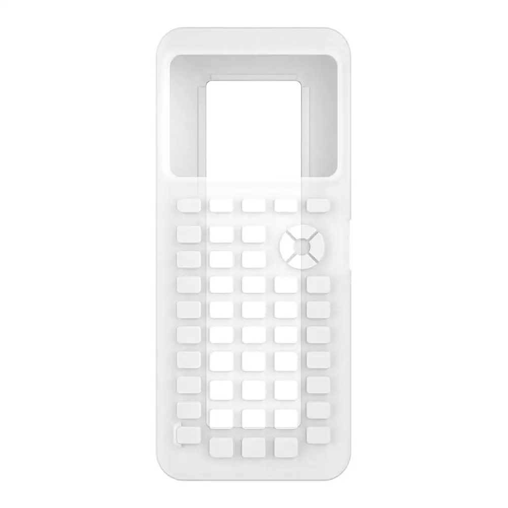 White Силиконовый чехол для калькулятора, защитный чехол для Texas Instruments TI-84 Plus CE Calculator - Цвет: White