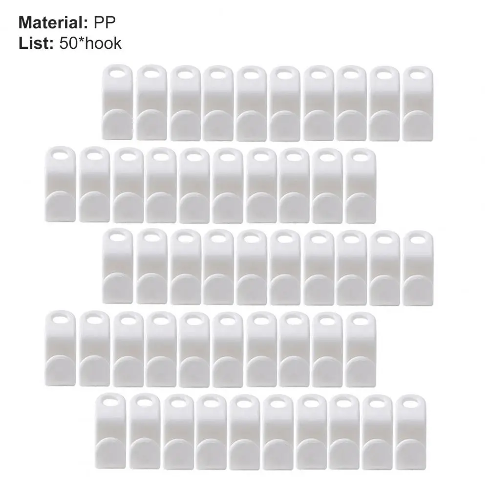 50Pcs Ultralight Mini Clothes Hanger Connector Cascading Hooks White Closet Hooks Hat Bag Hanger Wardrobe Closet Organizer clothes hanger clothes rack storage hanger hook