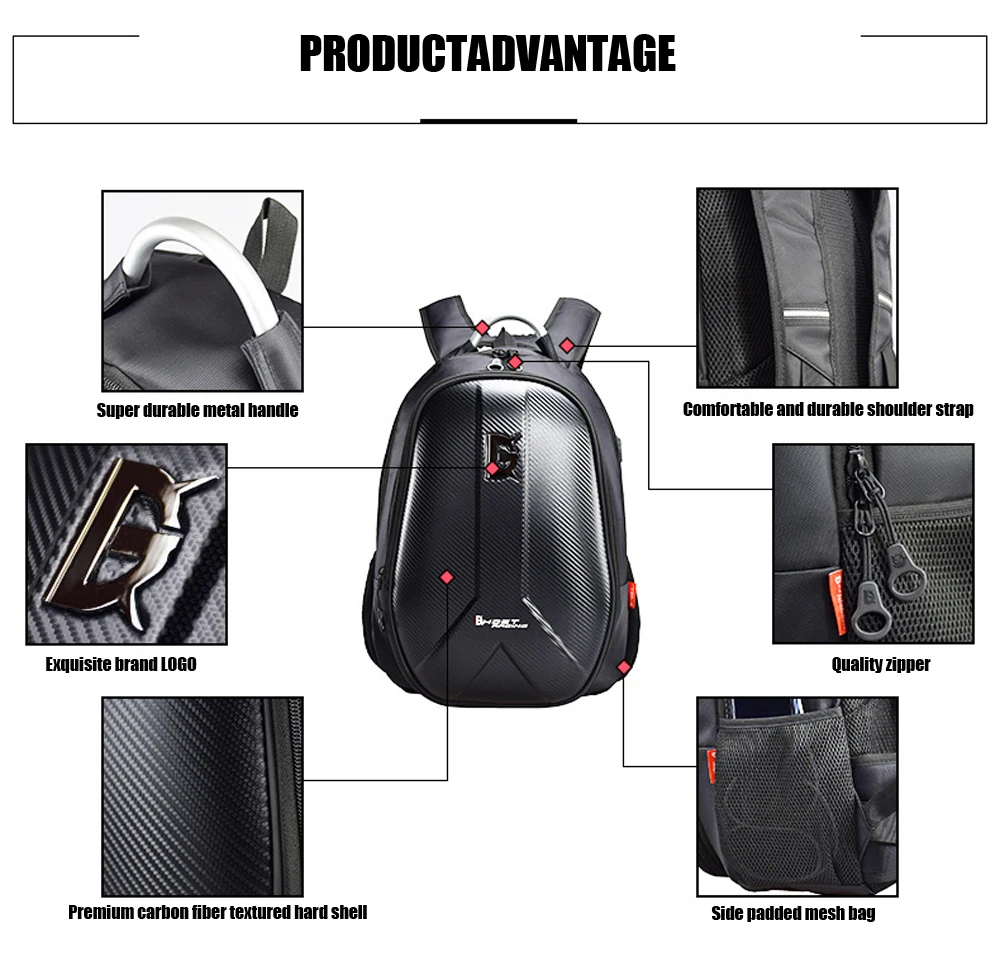 Рюкзак для мотокросса GHOST RACING водонепроницаемый дорожный ранец из углеродного