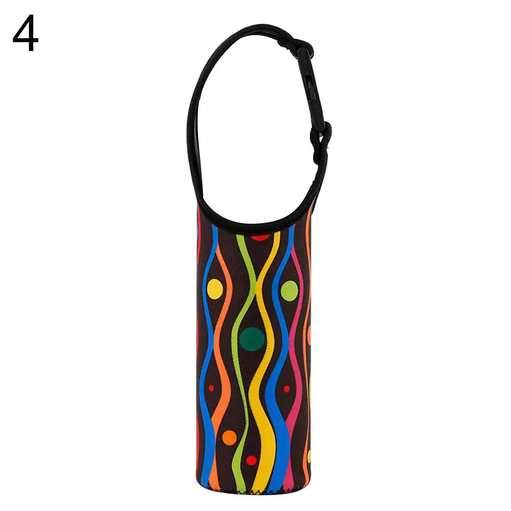 Portable Carrying Pouch Case Sleeve Water Bottle Protector Storage Bag with Strap Sports Camping Drinking Cup Covers Holder - Цвет: 4