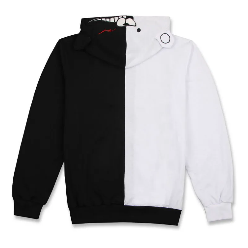  Merry Pretty Danganronpa Monokuma Cosplay Costume Unisex Hoodie Sweatshirt Women Hooded Pullovers M