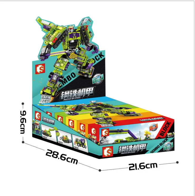 6в1 Защита окружающей среды ABS НЕОБРАБОТАННАЯ сталь мех укладки Геркулес головоломка подходит для сборки строительного блока игрушка Подарки