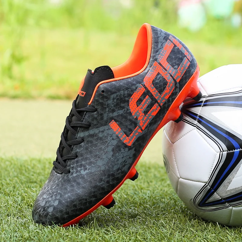 Мужские футбольные бутсы LEOCI с длинными гвоздиками уличные кроссовки для