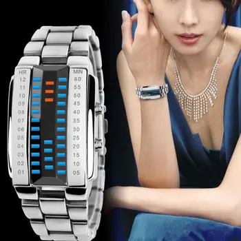

Watches Couples LED Digital Watch Men Women Lovers Sport Fashion Clock Top Brand Luxury Alloy Strap Unisex