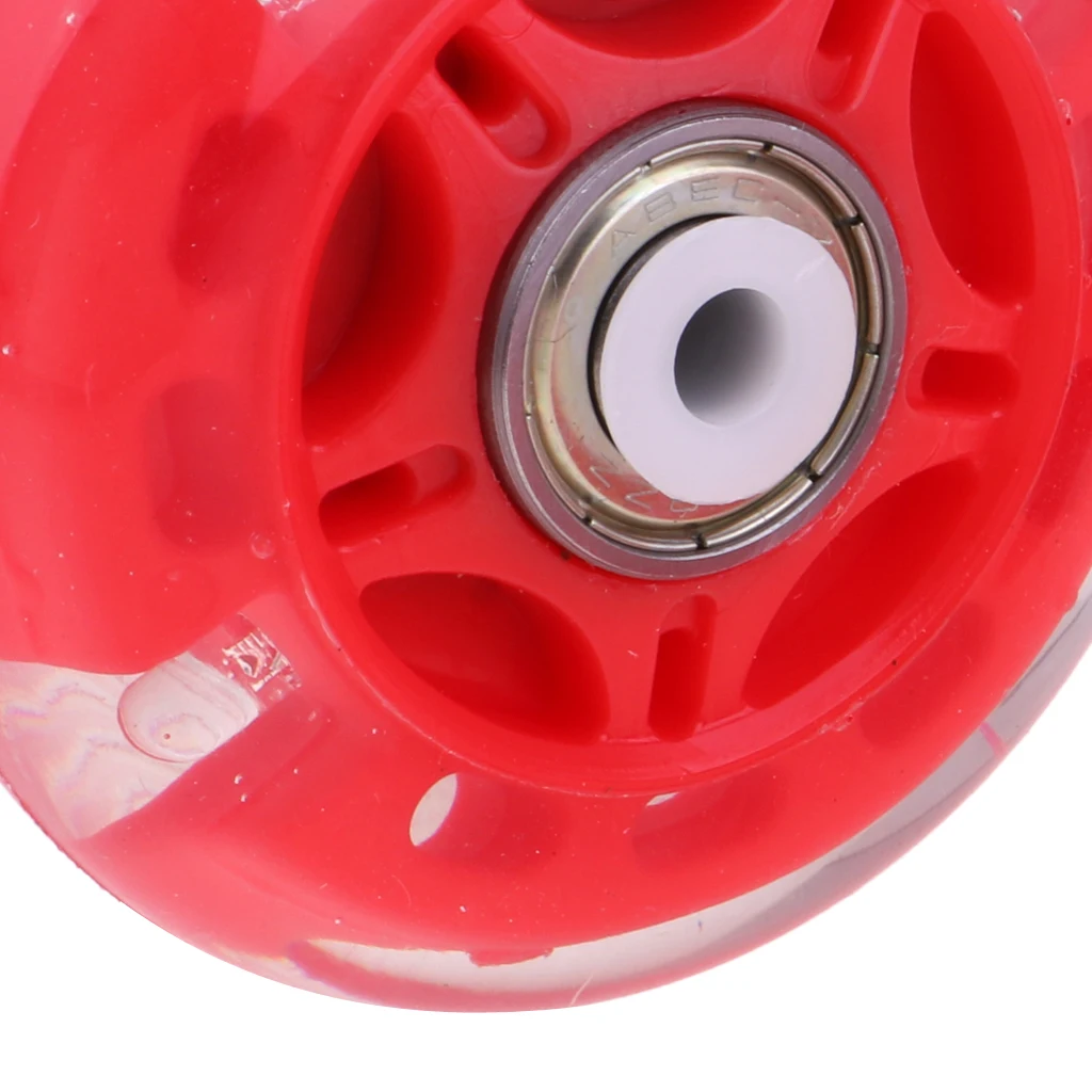 4Pcs Outdoor Inline Roller Skate Hockey Skating Wheels Luminous PU Flash Roller Replacement Durable Sports Accessories Tools 