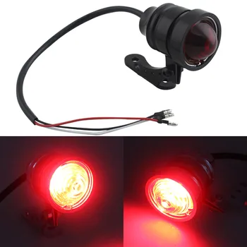 

Motorcycle Retro LED Brake Light Stop Light Tail Light /Brackets fit for ATVs Dirt Bike Custom Chopper Cruiser Buggy