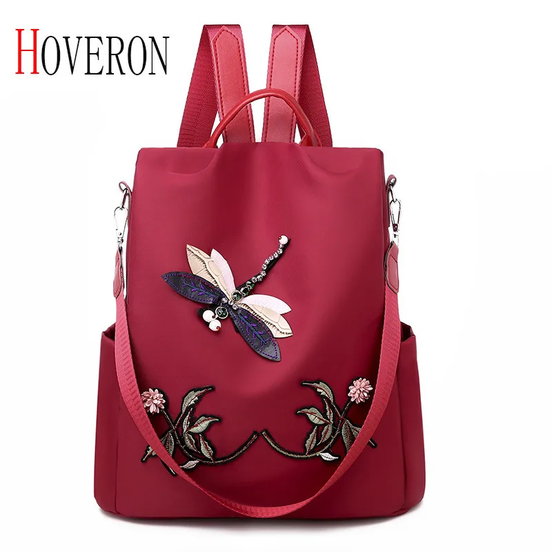 

New Embroidered Backpack Large Capacity Travel Bag Fashion Woman Backpack Multifunctional Shoulder Bag Outdoor Travel Backpack