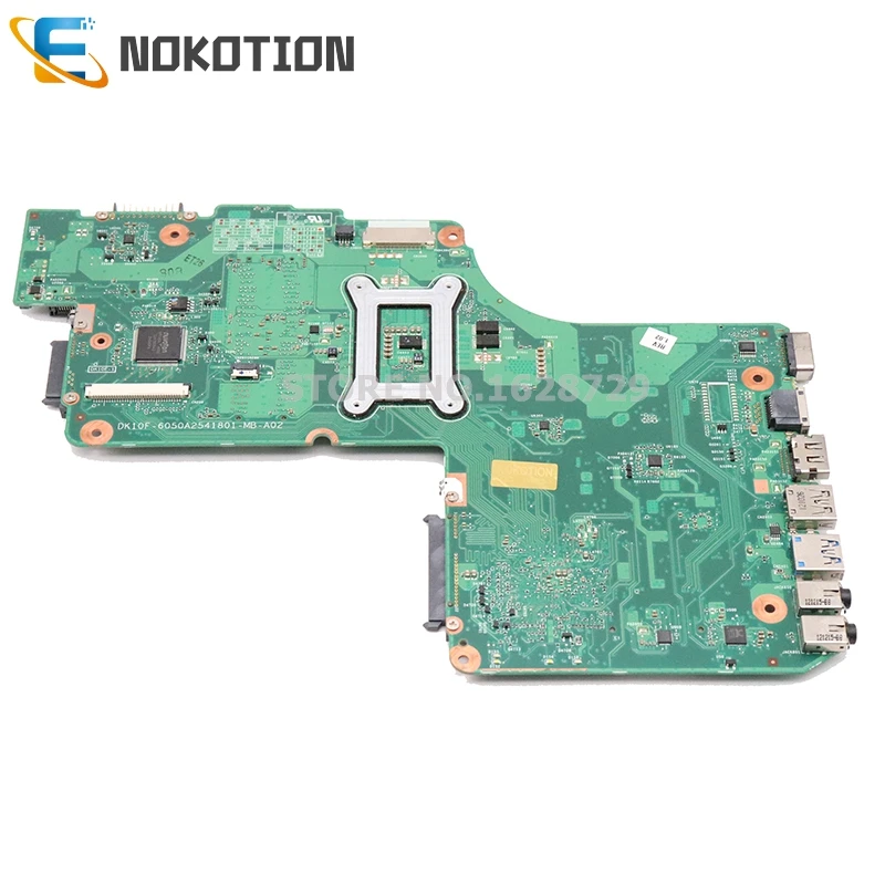 NOKOTION для Toshiba Satellite C850 C855 Материнская плата ноутбука HM70 DDR3 DK10F-6050A2541801-MB-A02 1310A2541805 V000275540 Бесплатный процессор