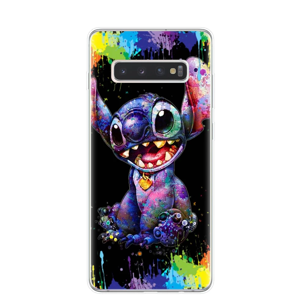 T7613 Мягкий чехол для телефона из ТПУ для samsung S6 S7 Edge S8 S9 S10 Plus Lite S10E 5G Note 8 9 10 Pro милый чехол с мультяшным стежком - Цвет: T7613