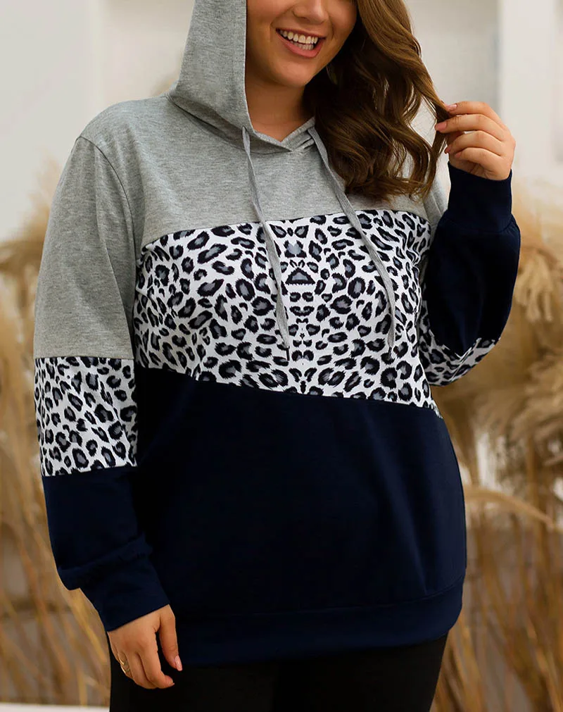 Осенне-зимние женские толстовки размера плюс, обхват груди 138 см, 5XL, 6XL, 7XL, 8XL, Женская толстовка серого цвета