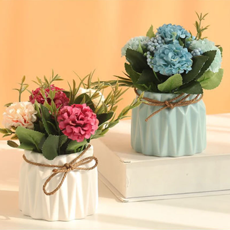 Вечная роза искусственное украшение Шелковый Букет пионов Осеннее