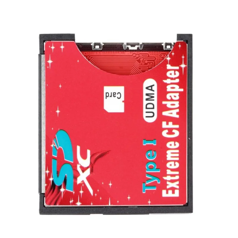 

Professional SD to CF Card Adapter SDHC SDXC to 3.3mm Standard Compact Flash Type I Memory Card Reader Converter
