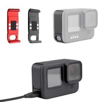 

Metal GoPro 9 Battery Side Cover Case Rechargeable Lid Type-C Charging Port Shell For GoPro Hero 9 Sport Camera Accessories