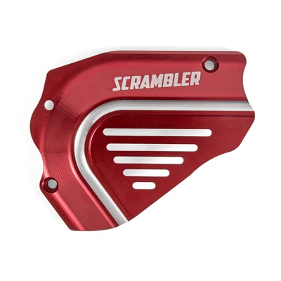 Для Ducati Scrambler двигатель мотоцикла передняя Звездочка цепи защита городской эндуро значок cubierta de rueda dentada delantera - Цвет: Red