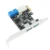 USB 3.0 PCI-E Адаптер Карты Расширения 2 Порта USB3.0 Концентратор Внутренний 19pin 19 pin Заголовок USB 3 к PCIE PCI express адаптер Карты