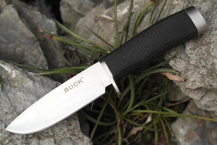 Buck 009 death маленький прямой EDC нож с саблей охотничий нож ABS Ручка Открытый походный нож для выживания складной нож