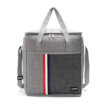 

SANNE 27L Large-Capacity Waterproof Oxford Cloth Ice Bag Insulated Lunch Box Thermal Cooler Bag Classic Solid Color