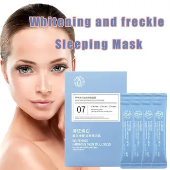 

5ml 14Pcs Sleeping Mask Whitening Freckle Nourishing Purifies Skin Remove Repair Mask Face Wash Dark Mask Free Blackhead J0G8