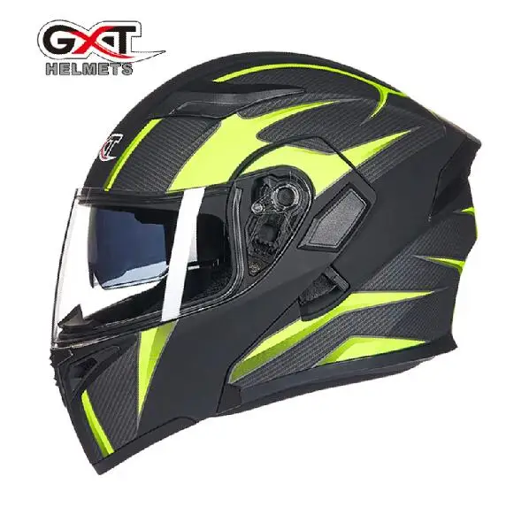 GXT 902 moto rcycle шлем Двойные забрала полный уход за кожей лица moto гоночный шлем moto rbike Filp до Прохладный Для мужчин для верховой езды мотоциклетный шлем - Цвет: 1