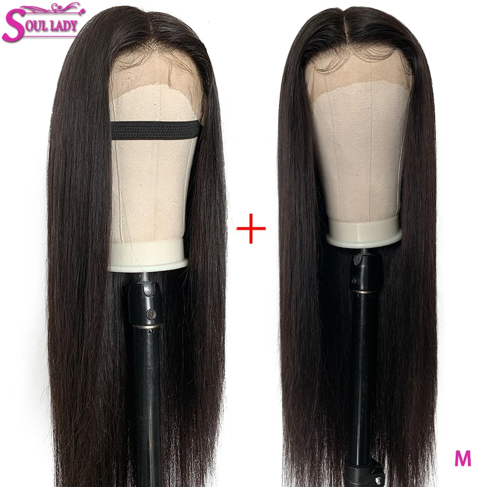 13X6 Синтетические волосы на кружеве парики из натуральных волос Выбеленные узлы предварительно вырезанные глубокий часть 150% средний коэффициент бразильский прямые Волосы remy передние парики