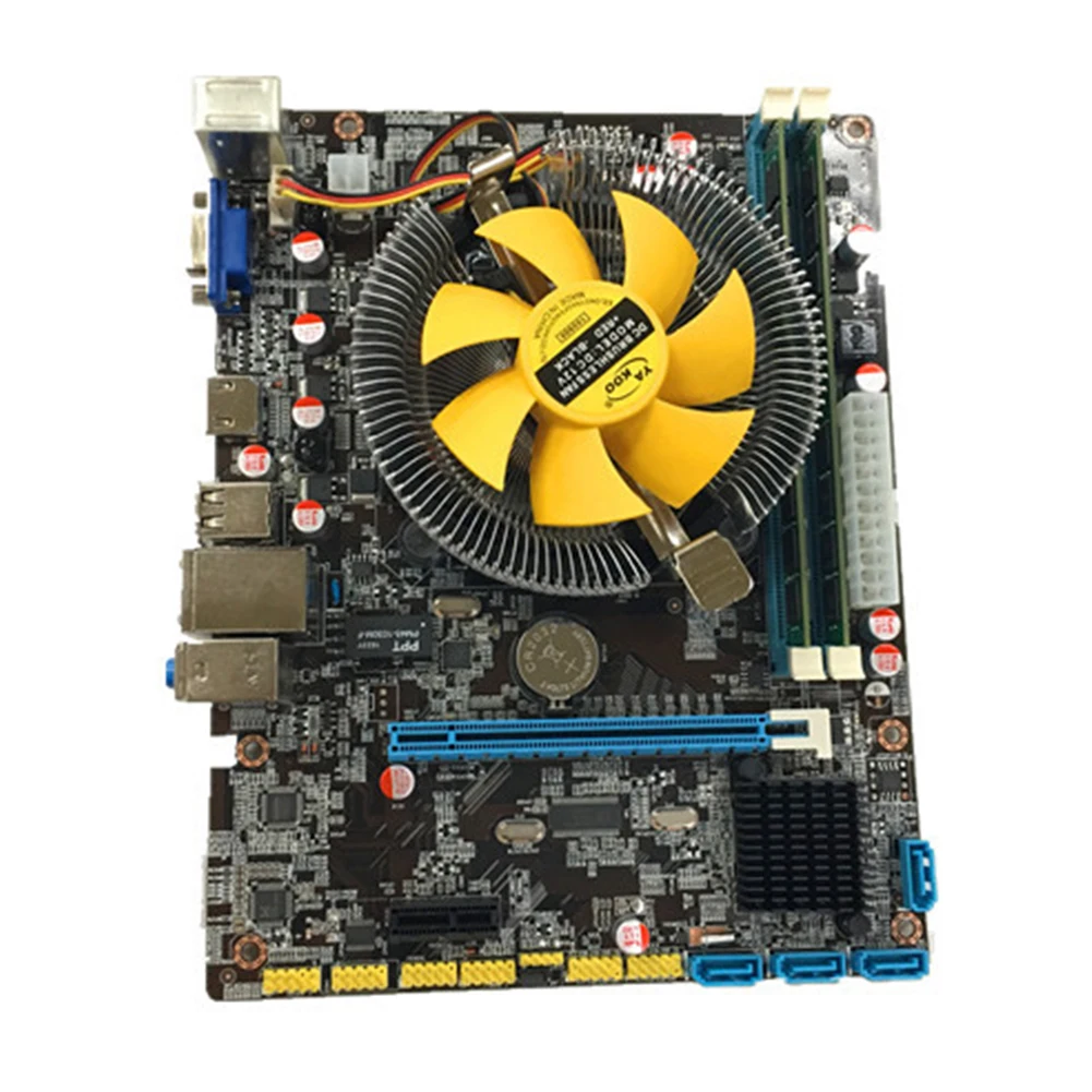 

HM55 Assembly Module Fan Lga 1156 Replacement 4G Memory ATX Desktop Game Solid State Computer Motherboard Set CPU For I3 I5