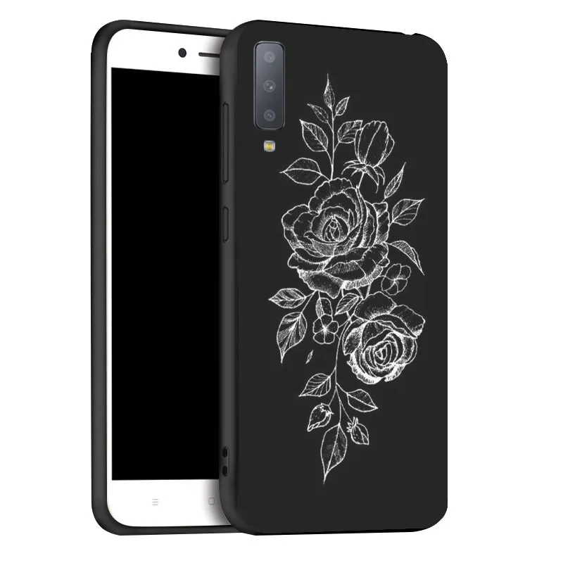 x066 Чехол для samsung A6, A8 Plus, A7, A9, чехол, мягкий, 3D, мультяшный, силиконовый, черный, окрашенный, чехол для телефона, для samsung Galaxy A5, бампер - Цвет: x066