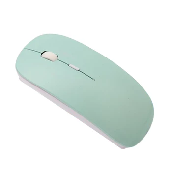 

Optical Mute Slim Wireless Rechargeable Click Noiseless Mouse USB Receiver Silent