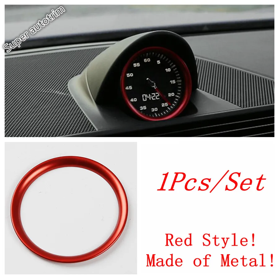 

Lapetus Interior Car Dashboard Center Clock Compass Decor Ring Cover Trim Styling Fit For Porsche Panamera 971 2014 - 2020