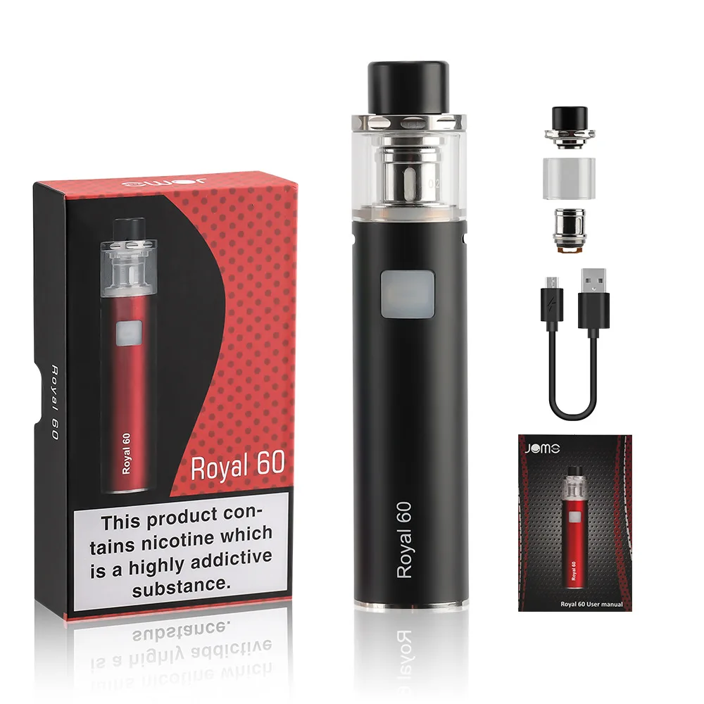 

Newest Jomotech 60w Vape Pen kit 2200mah battery 2.0ml Atomizer 0.25ohm Coil Electronic Cigarette Vaporizer Vapor VS Ekifee kit