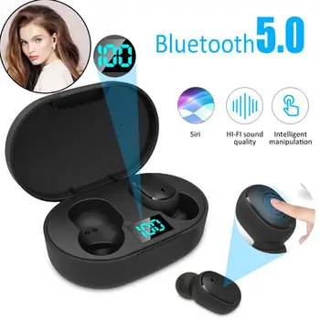 

696 A6L TWS Bluetooth 5.0 Wireless Earphones LED Display Automatic Pairing Headset IP67 Waterproof Stereo Noise Reduction PK A6S