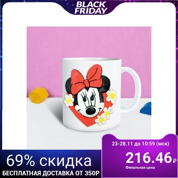 

Mug for decorating polymer clay, Minnie Mouse