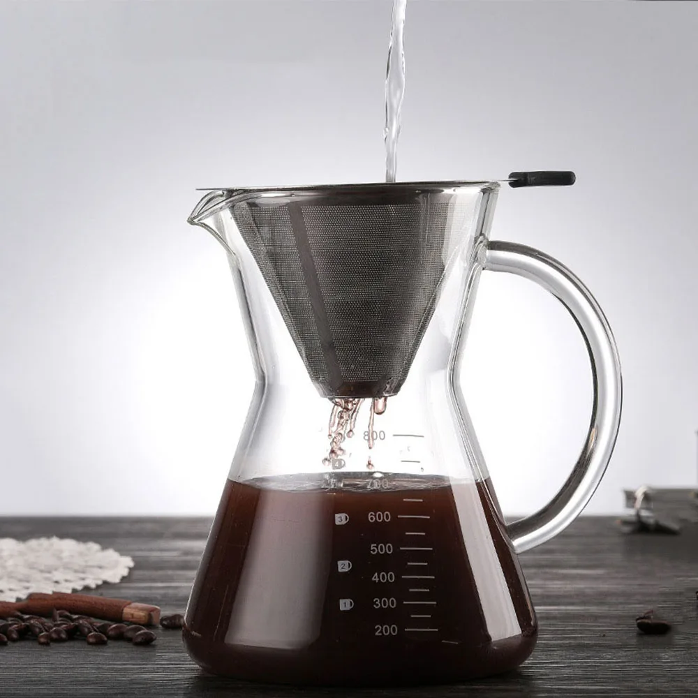 1 шт многоразовый держатель фильтра для кофе из нержавеющей стали кофейные фильтры капельница капельные кофейные корзины