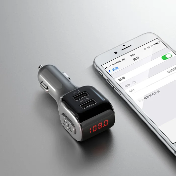 Bluetooth 5,0 FM передатчик автомобильный модулятор беспроводной двойной USB зарядное устройство MP3-плеер GK8899