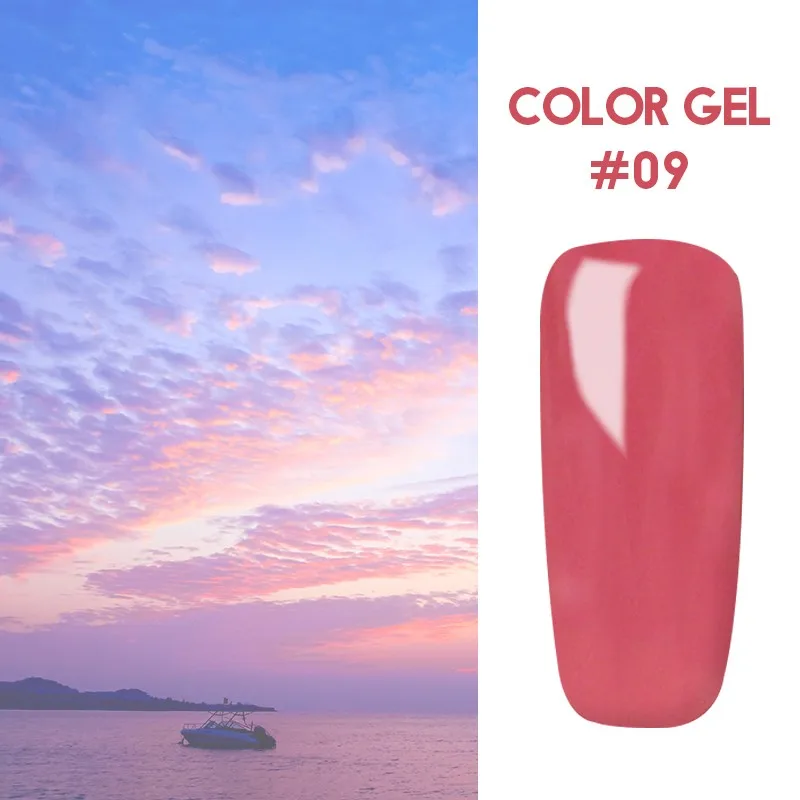 Ruhoya 5 мл Гель-лак для ногтей Hybrid UV для маникюра Off Gellak Белый Гель-лак для ногтей - Цвет: 09