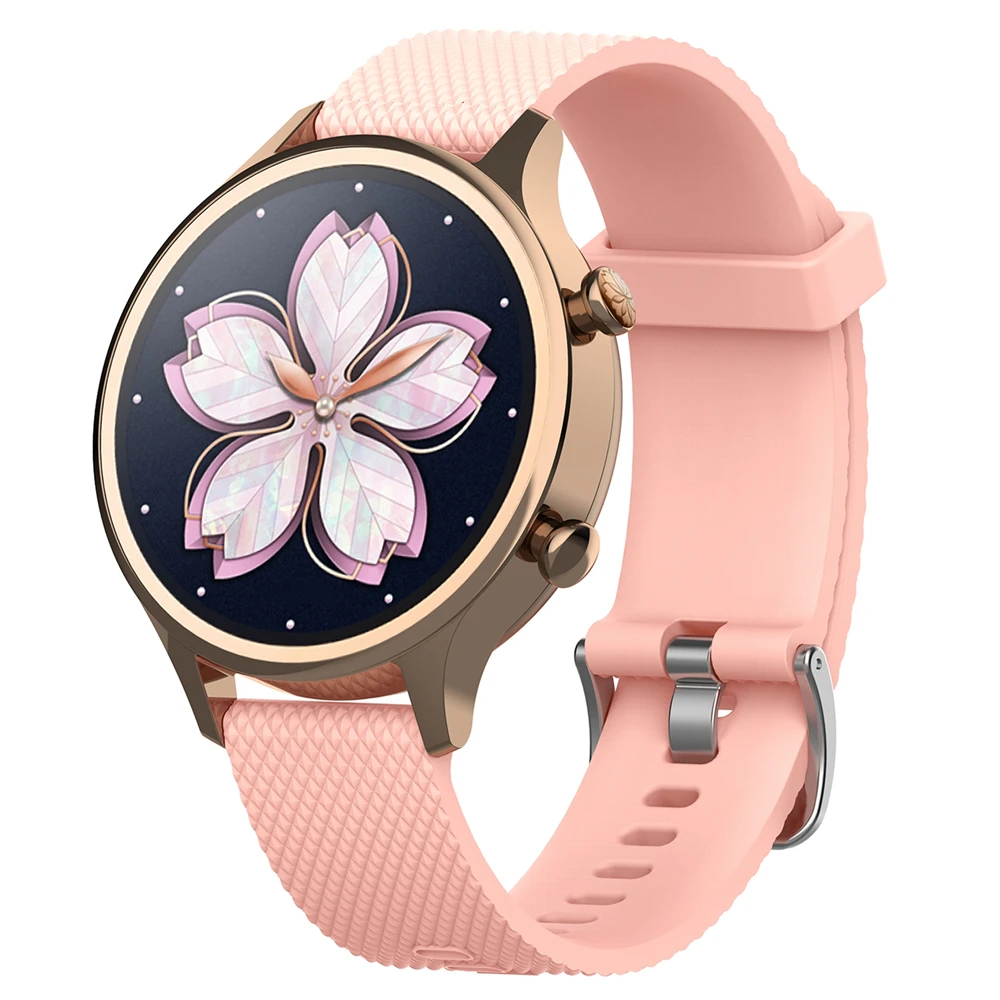 

18mm Silicone Wrist Band Strap Replacement Bracelet for Ticwatch c2 rose gold Version For NOKIA Withing Steel HR Smartwatch