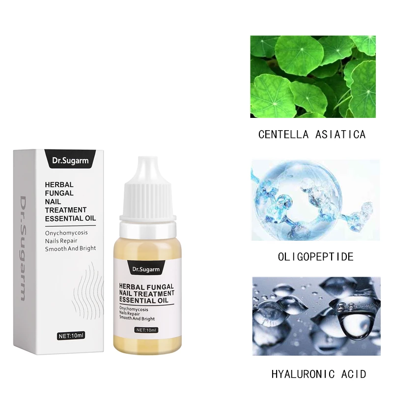 Dr Sugarm Fungal Nail Treatment Feet Care Essence Herb Antibacterial Onychomycosis Paronychia Anti Infection Toe Nail 5