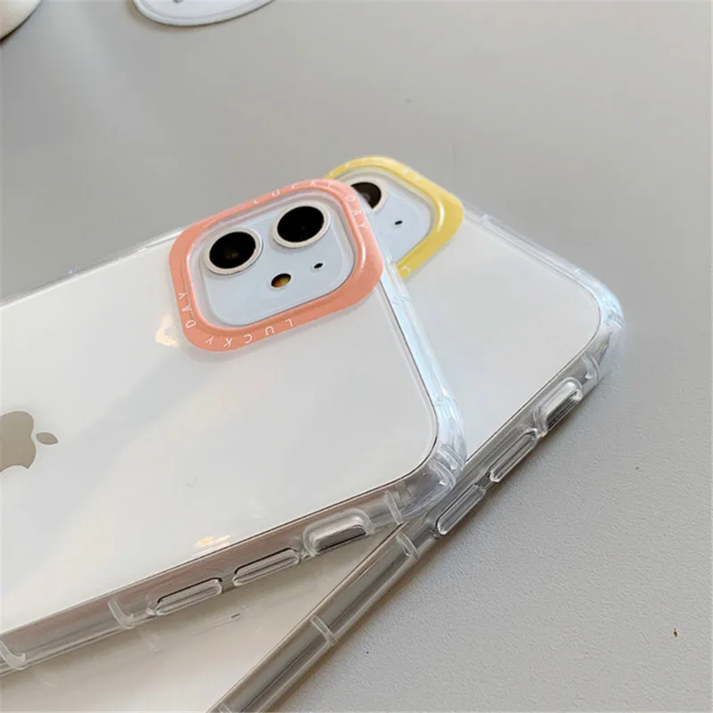Противоударный чехол для iPhone 11 Pro XR X XS Max 7 8 Plus прозрачный мягкий из ТПУ с защитой