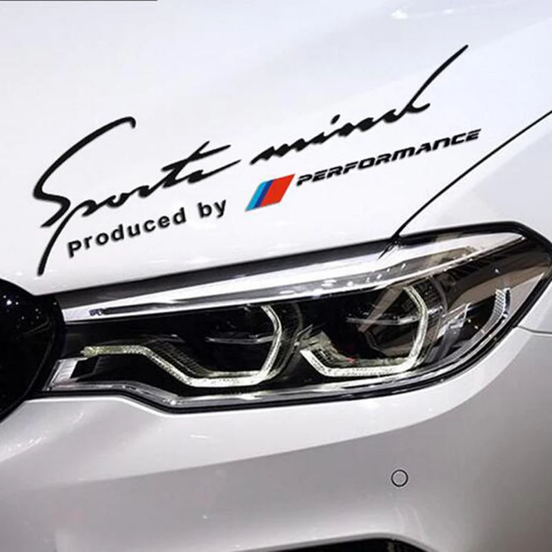 

1pcs Fashion Car Styling Sport 3D Stickers Decal on Car Covers Car Body Sticker for BMWs E30 E60 E61E87 E90 E83 F10 F20 F21 F30