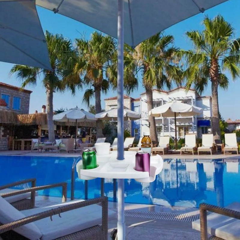 17 дюймовые круглые пластиковые держатели чашки для закусок пляжный стол с чашкой