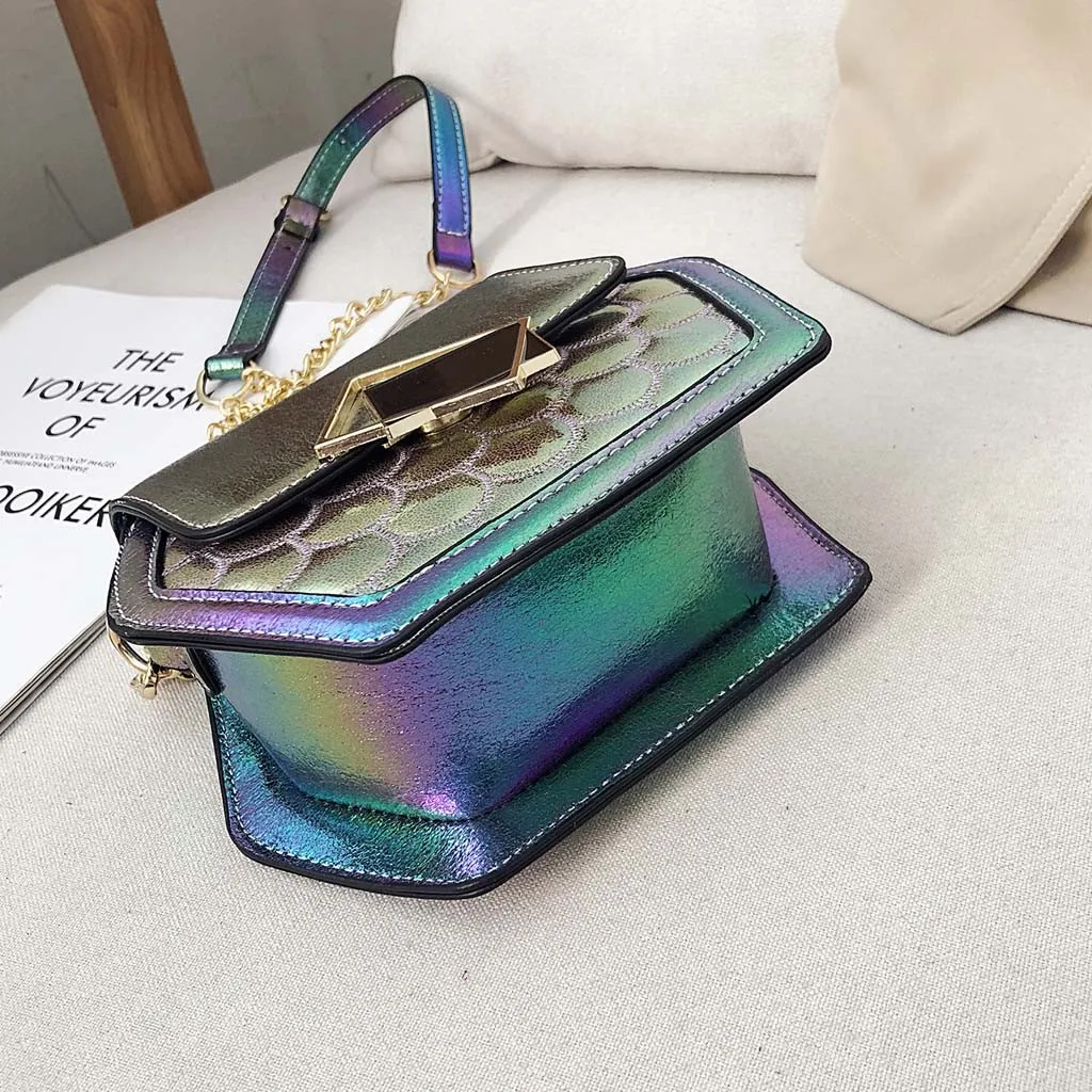Сумки через плечо для женщин Bolsos Mujer De Marca Famosa красочные рыбы Patton Polygon сумка модная Наплечная Сумка