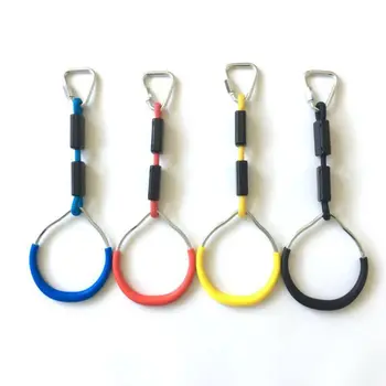 

1 Pair/Set Outdoor Gymnastic Rings Hanging Ring Rope Climbing Wall Kids Physical Training Accessories
