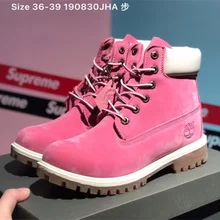 

Hot Sale Timberland High Quality Top Layer Men Women Genuine Leather Waterproof Martin Boots Yellow Pink Mens and Womens Boots
