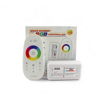 

Touch Screen RGB LED Controller 2.4G Wireless RF Remote Control DC 12V 24V 6A 3CH 3 circuits CE ROHS for RGB LED Strip Lights
